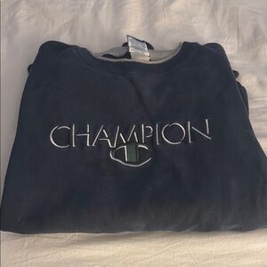 Champion Dark Blue Crewneck Sweatshirt